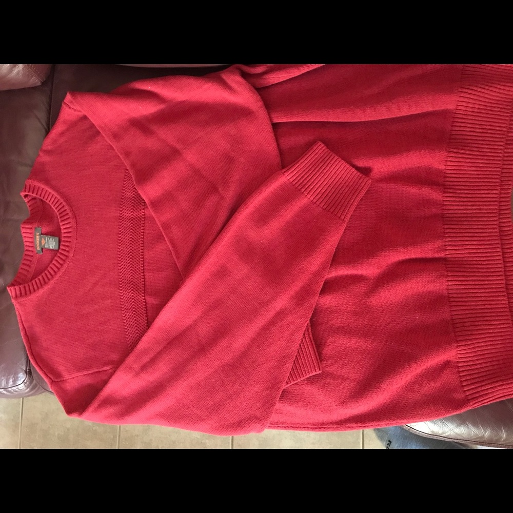 Man’s Red Dockers Dressy Sweater. Sexy!